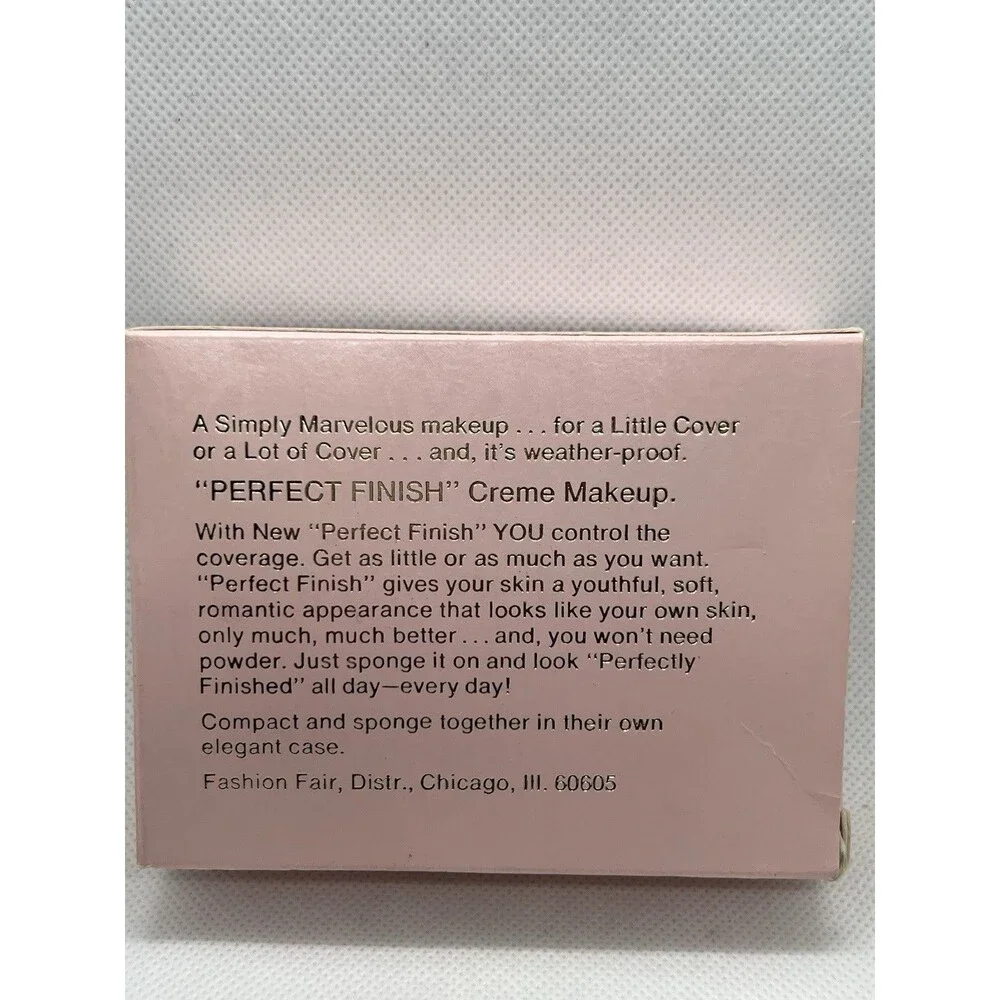 VTG FASHION FAIR Perfect Finish BROWN BLAZE GLO CREME MAKEUP #4535 .7oz NIB NOS